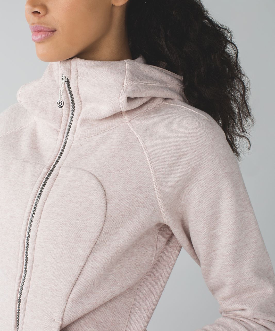 Keep or Return?: Scuba Half Zip in Heathered Pink Taupe (XS/S