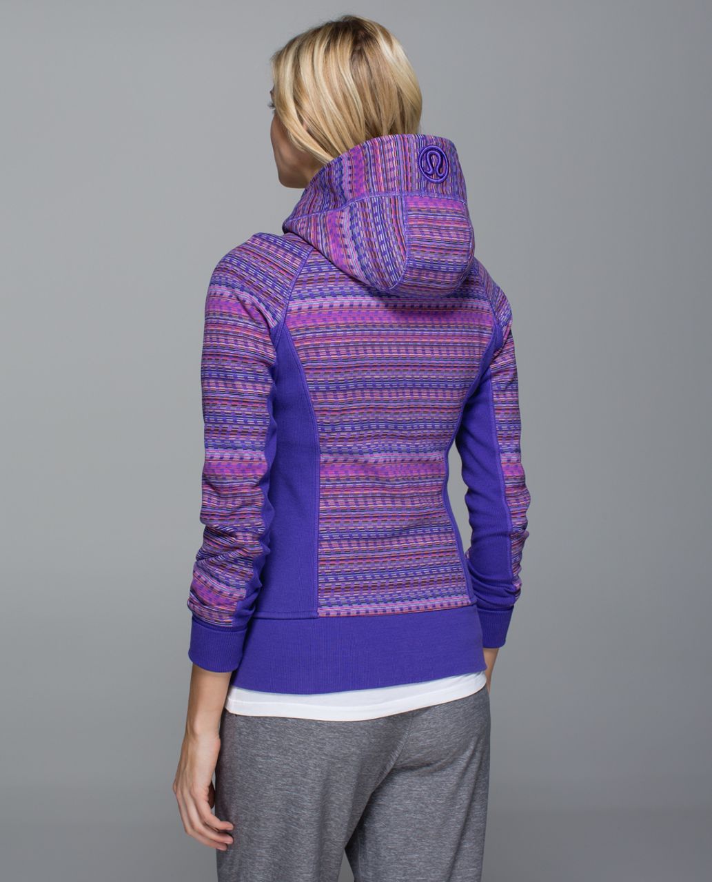 Lululemon Scuba Hoodie II - Space Dye Twist Printed Iris Flower Grapefruit / Iris Flower / Iris Flower