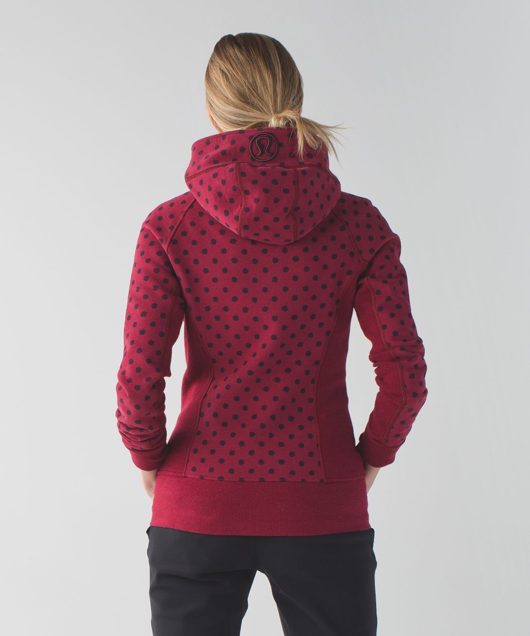 Lululemon Scuba Hoodie II - Ghost Dot Heathered Cranberry Bordeaux Drama / Cranberry / Heathered Cranberry