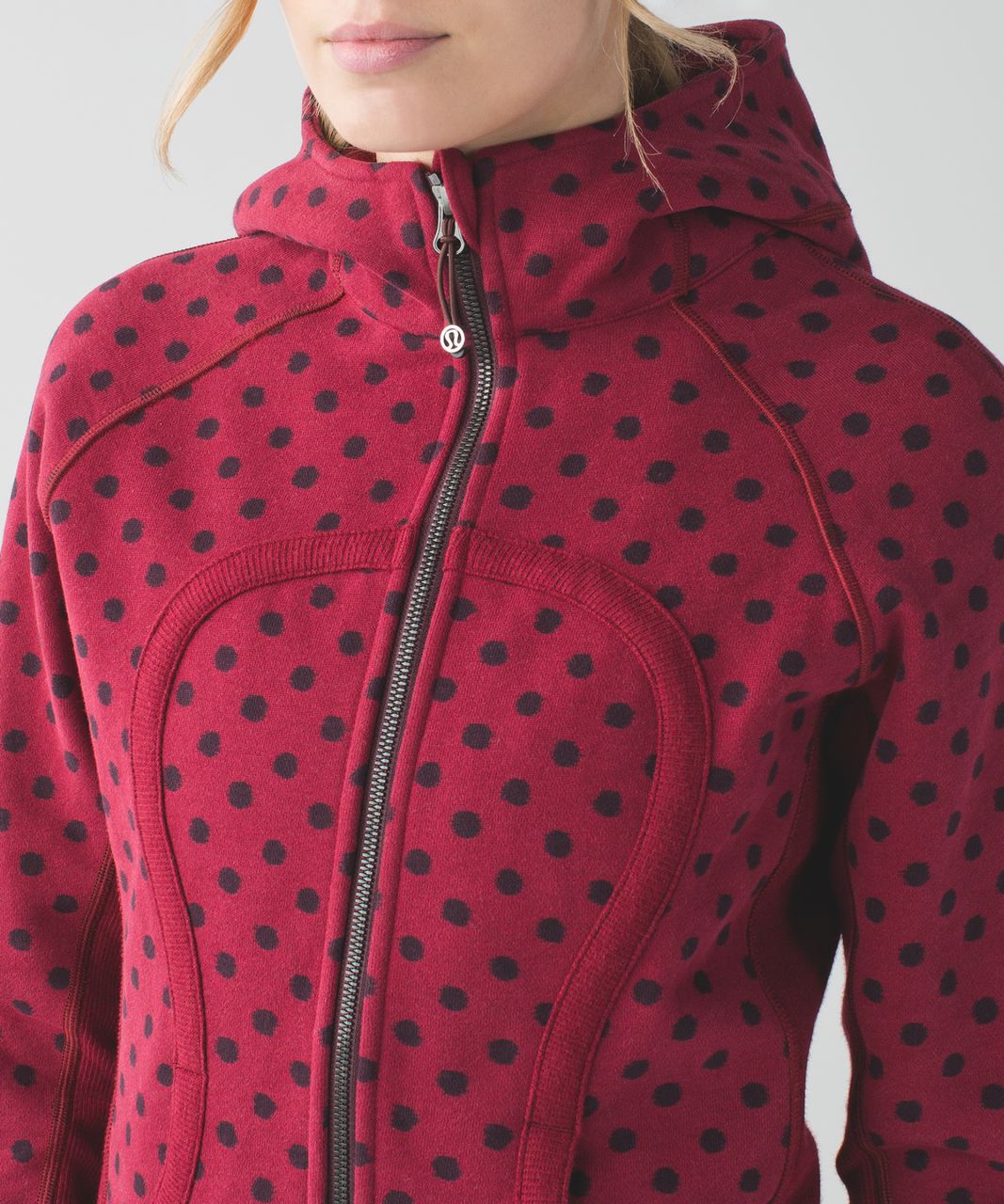 Lululemon Scuba Hoodie II - Ghost Dot Heathered Cranberry Bordeaux Drama / Cranberry / Heathered Cranberry