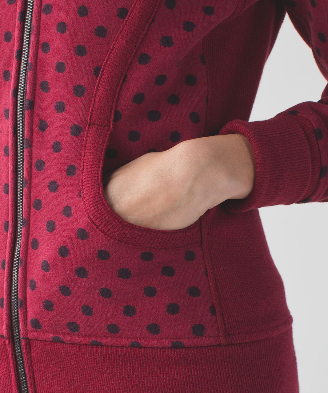 Lululemon Scuba Hoodie II - Ghost Dot Heathered Cranberry Bordeaux Drama / Cranberry / Heathered Cranberry