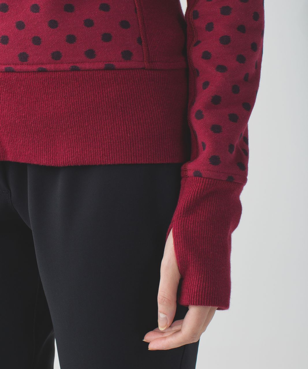 Lululemon Scuba Hoodie II - Ghost Dot Heathered Cranberry Bordeaux Drama / Cranberry / Heathered Cranberry