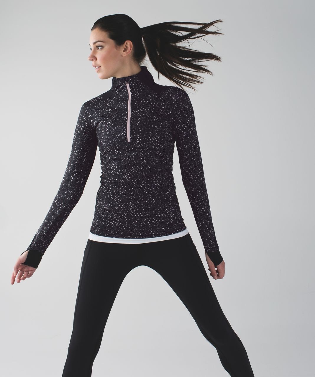 Lululemon Reveal 1/2 Zip *aurora In Black