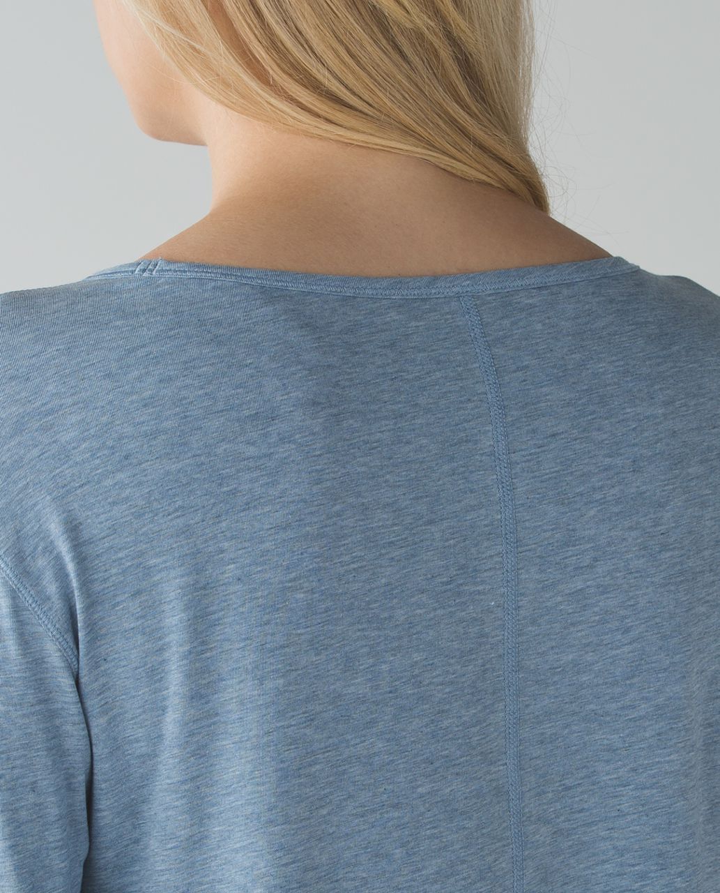 Lululemon Superb Long Sleeve Tee - Heathered Blue Denim