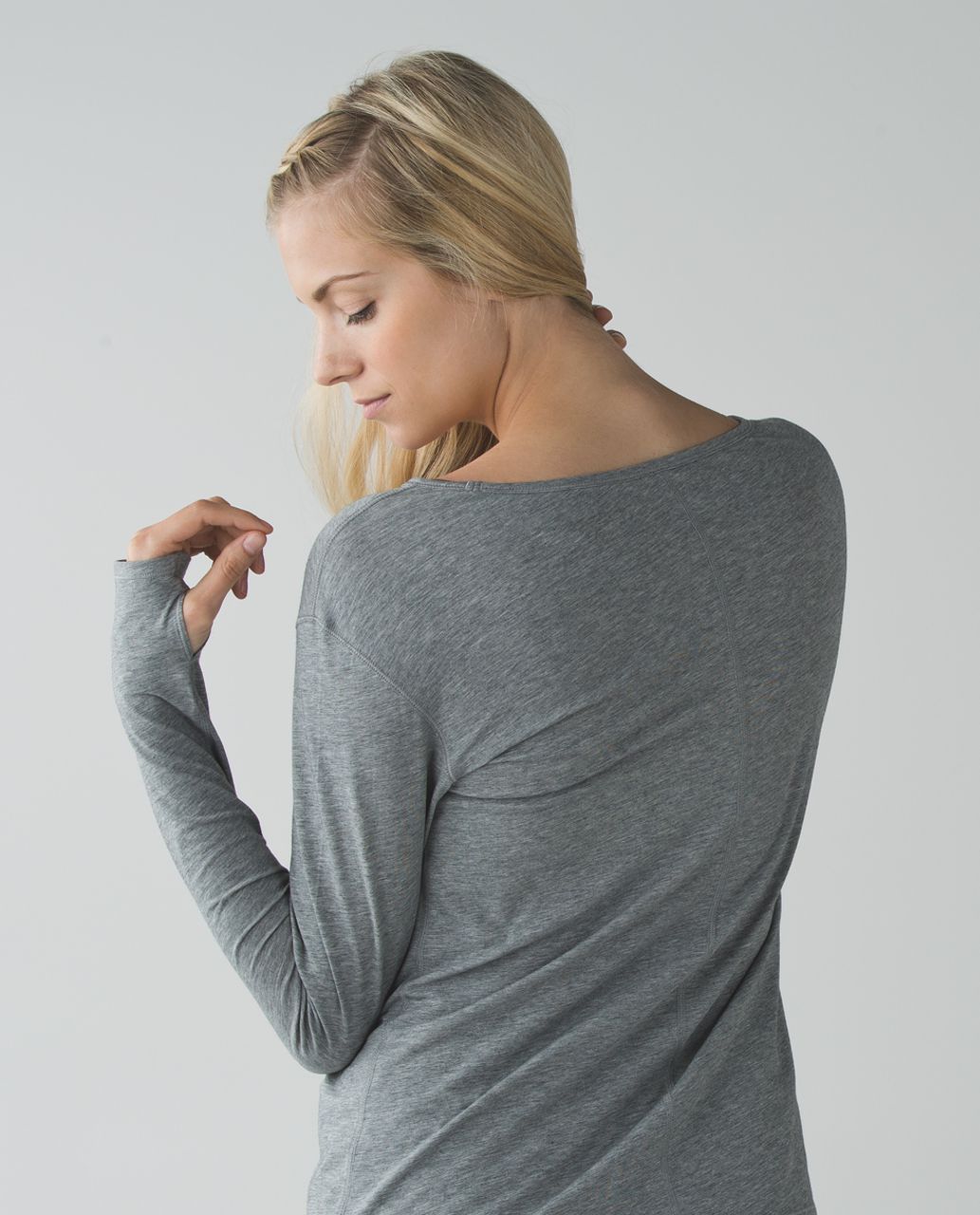 Lululemon Superb Long Sleeve Tee - Heathered Medium Grey