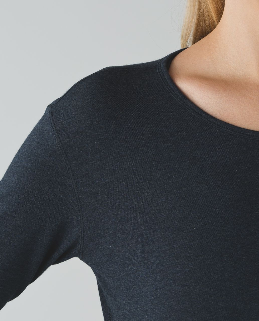 Lululemon Superb Long Sleeve Tee - Heathered Naval Blue