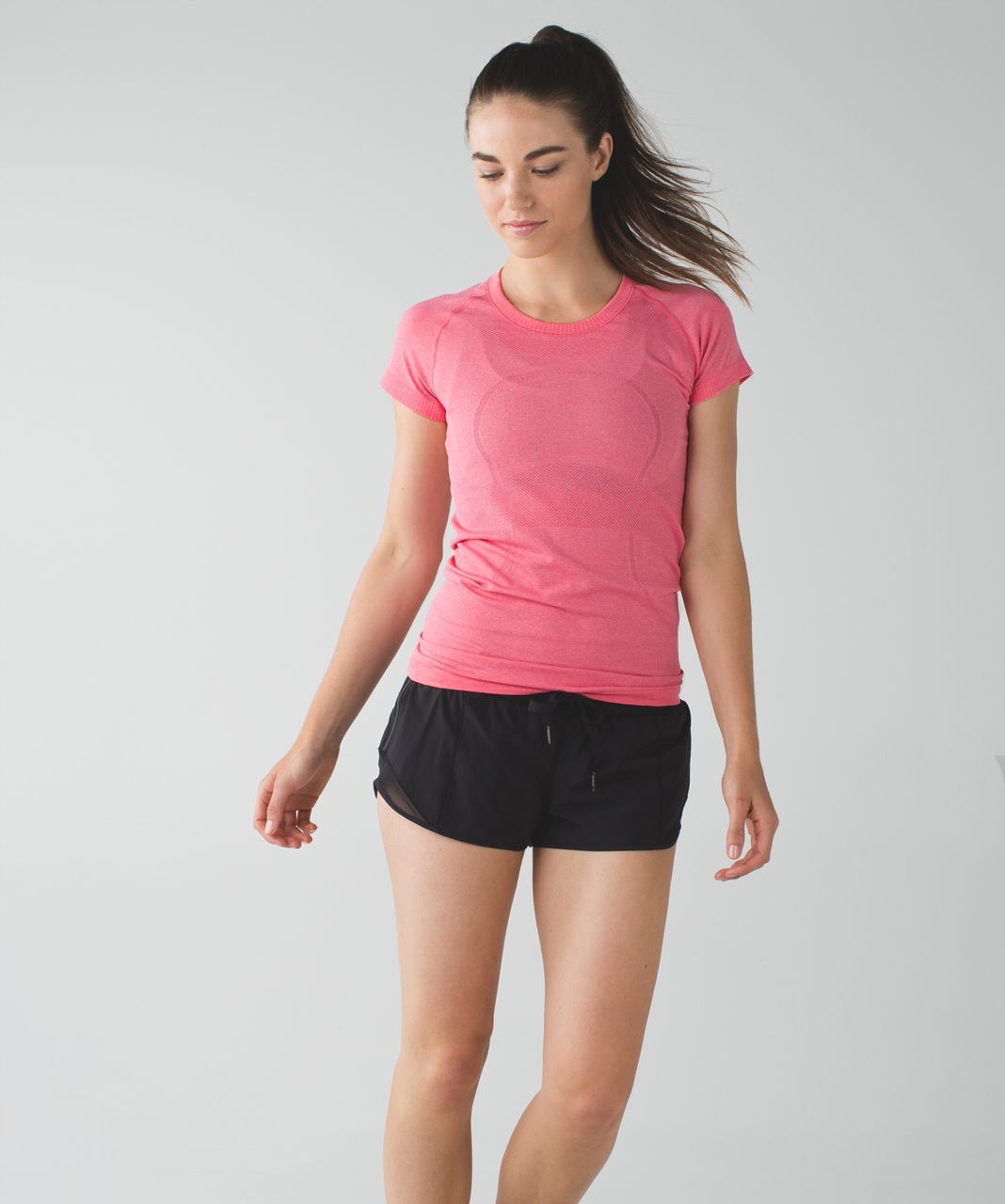 Lululemon Swiftly Tech Short Sleeve Crew - Heathered Pink Lemonade