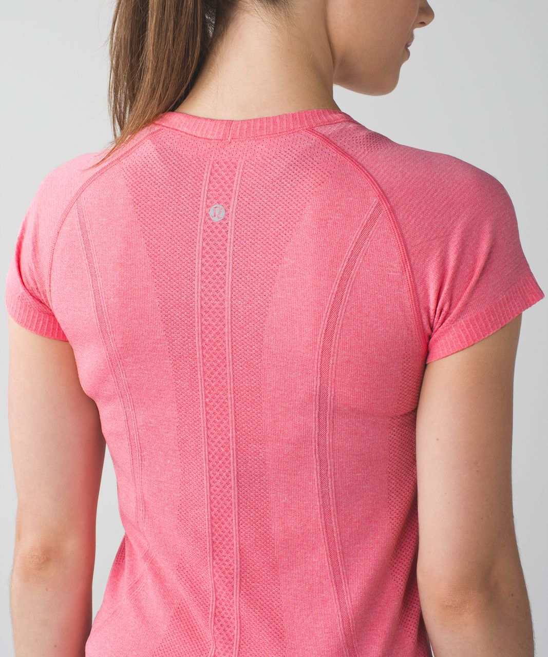 Lululemon Swiftly Tech Short Sleeve Crew - Heathered Pink Lemonade