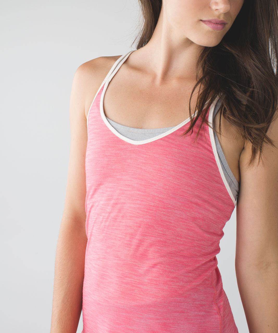 Lululemon What The Sport Singlet II - Heathered Pink Lemonade