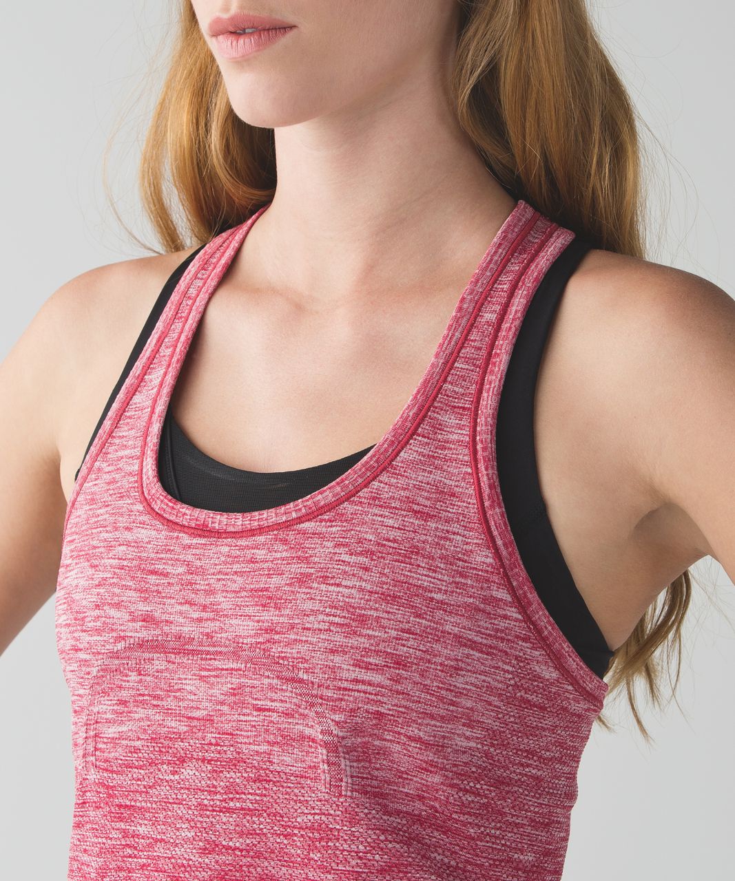 Lululemon Swiftly Tech Racerback - Heathered Cranberry