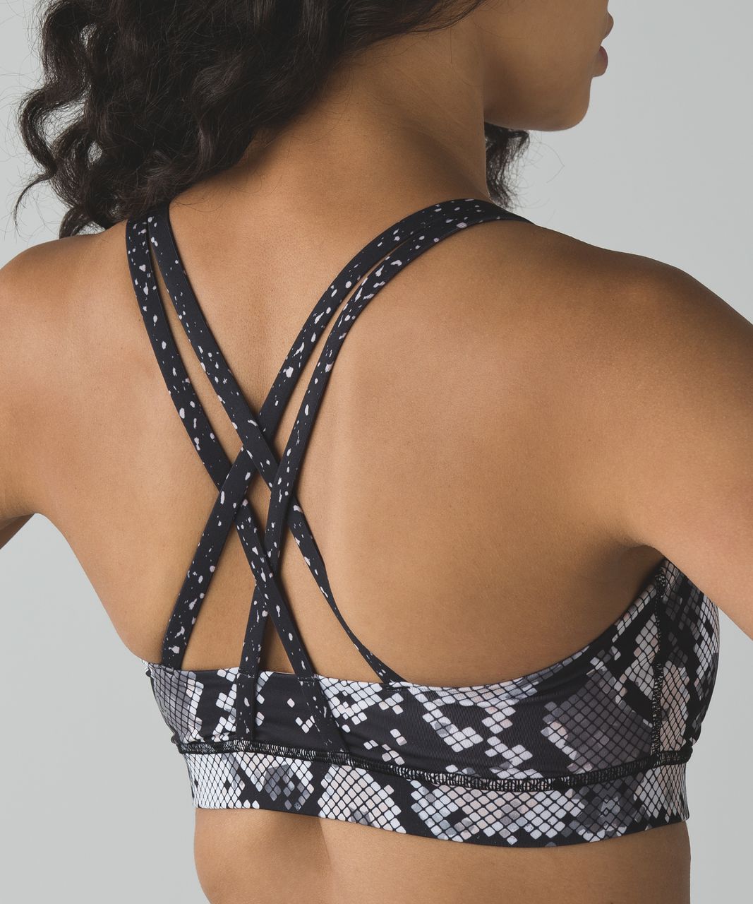 Lululemon Energy Bra - Ziggy Snake Butter Pink Black / Butterfly Texture Mink Berry Black / Butter Pink