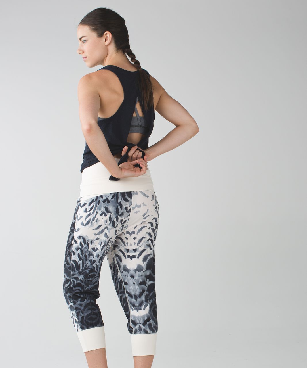 Lululemon Dance To Yoga Pant - Pretty Plume Angel Wing Black / Angel Wing