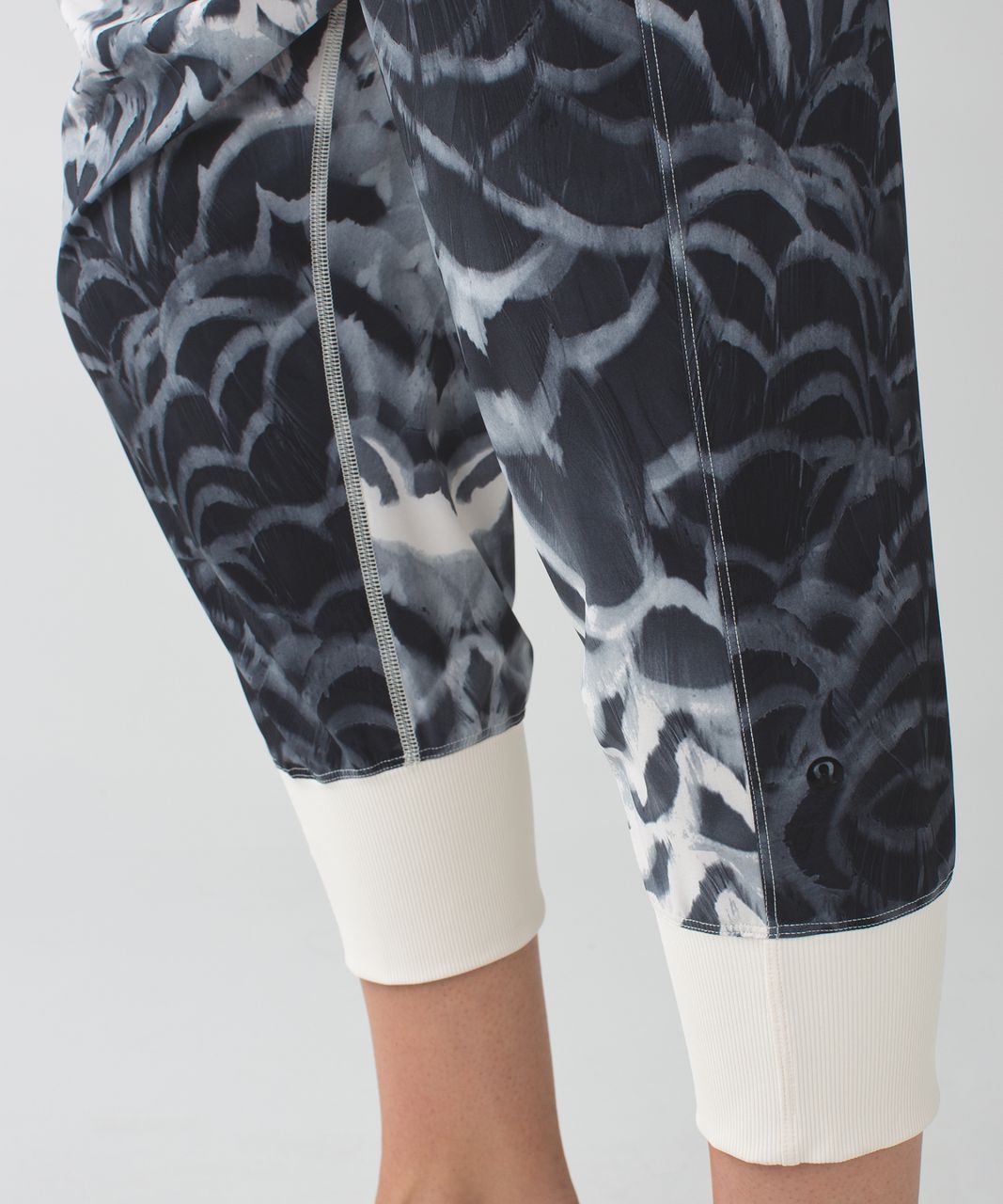 Lululemon Dance To Yoga Pant - Pretty Plume Angel Wing Black / Angel Wing -  lulu fanatics