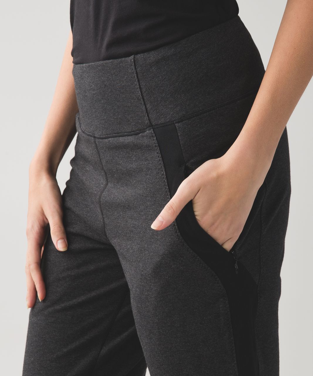 Lululemon Bolt Sweatpant - Heathered Black / Black