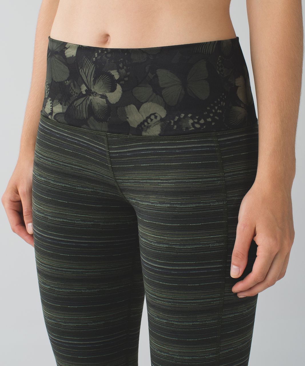 Lululemon Skinny Groove Pant II (Roll Down) - Cyber Stripe Gator