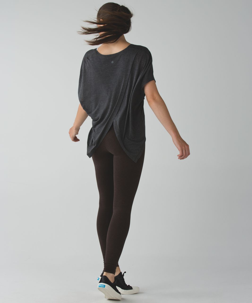 Lululemon Wunder Under Pant (Hi-Rise) *Cotton - Heathered Espresso - lulu  fanatics