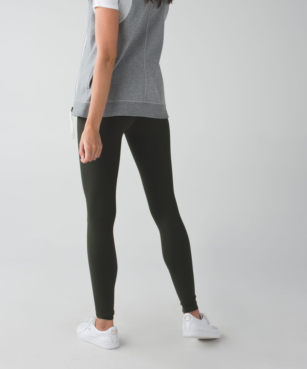 Lululemon Zone In Crop - Gator Green - lulu fanatics