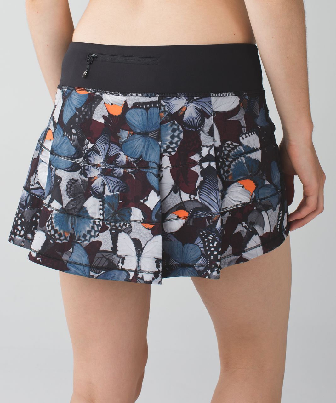 Lululemon Pace Rival Skirt II (Regular) *4-way Stretch - Biggie So Fly Butterfly Pizzaz Multi / Black / Pizzaz