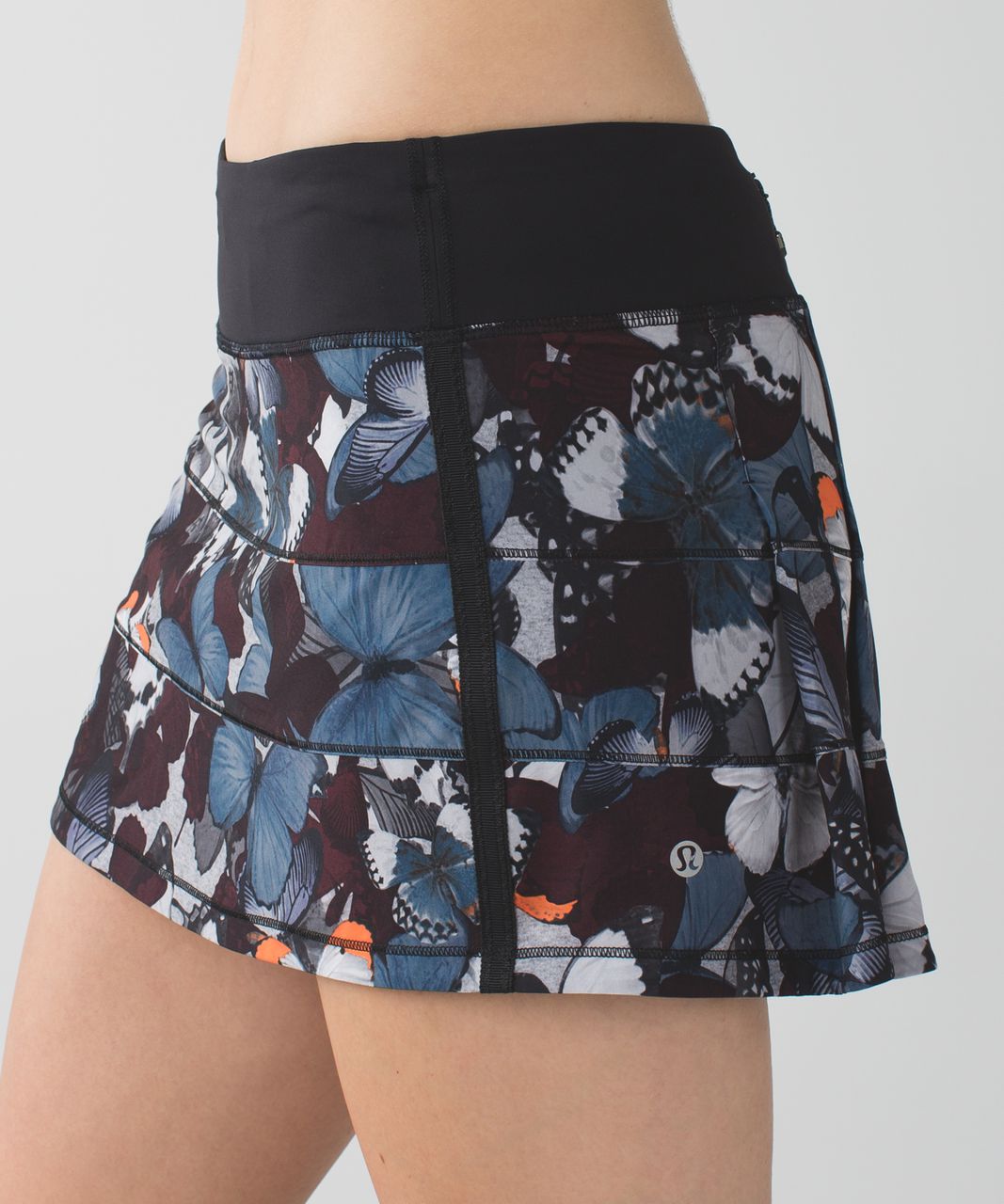 Lululemon Pace Rival Skirt II (Regular) *4-way Stretch - Biggie So Fly Butterfly Pizzaz Multi / Black / Pizzaz