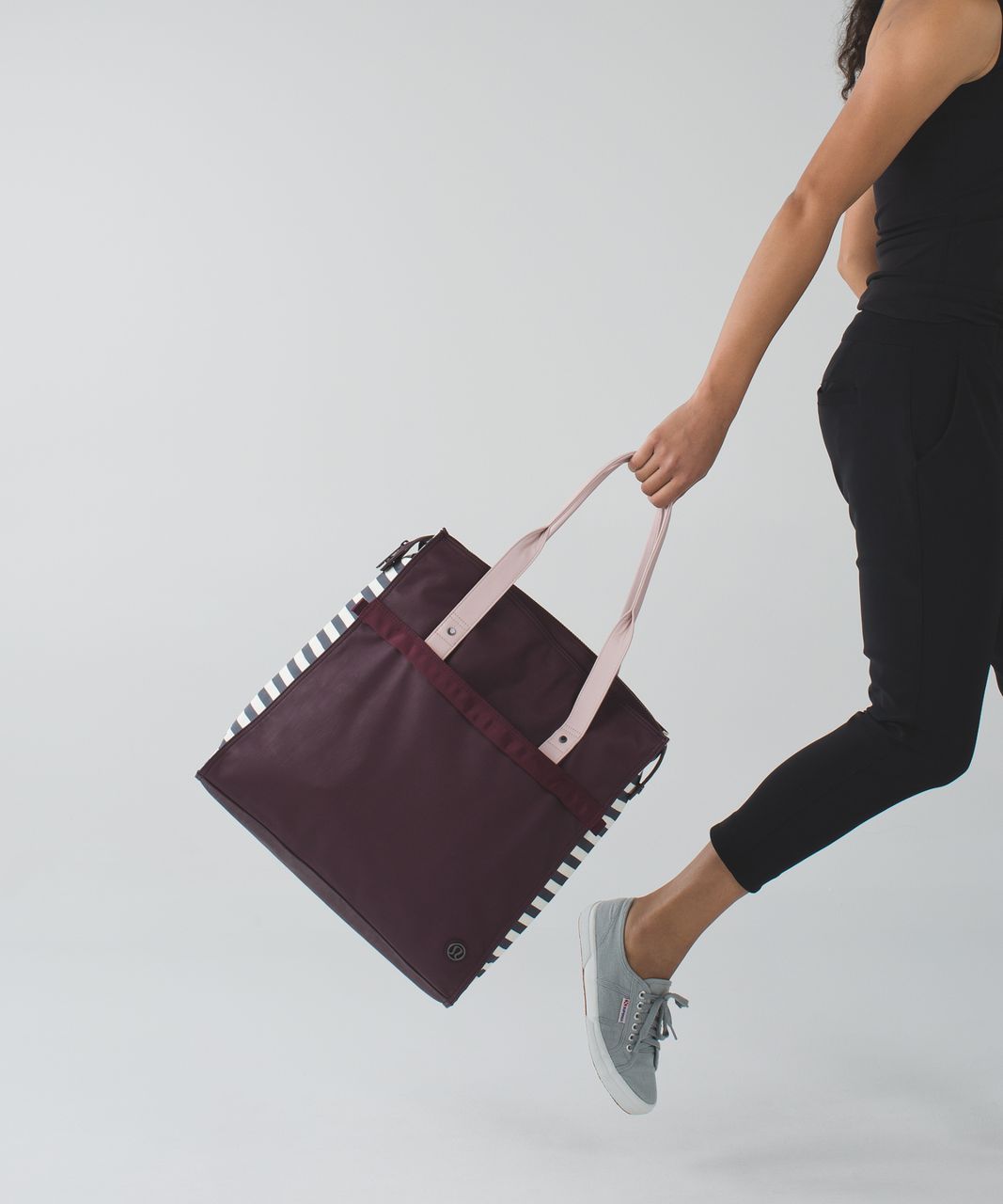 Lululemon Follow Your Bliss Bag - Bordeaux Drama / Apex Stripe Printed Angel Wing Dark Slate / Mink Berry