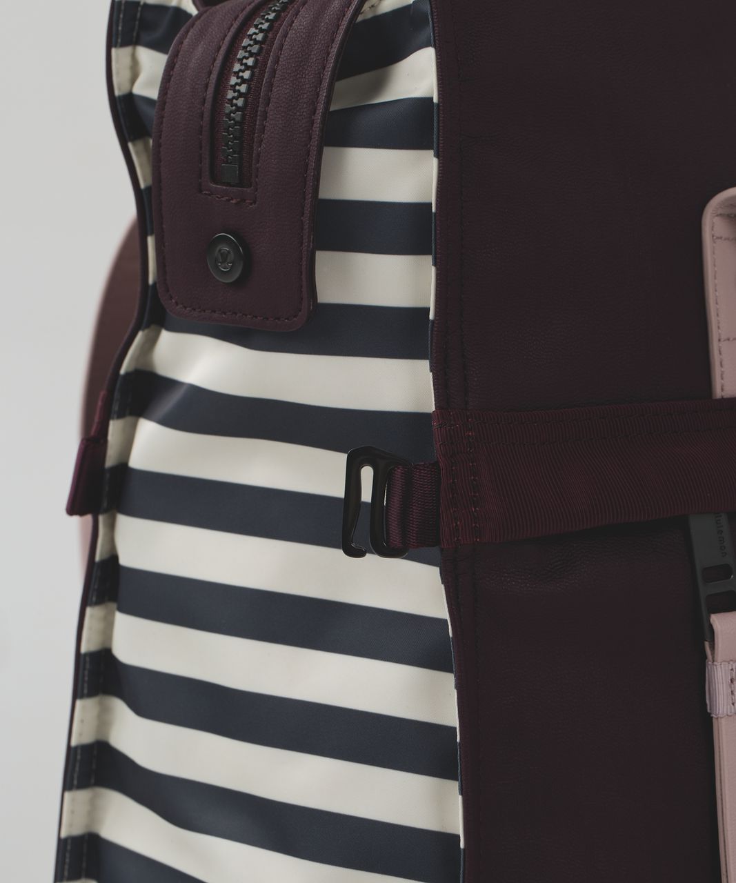 Lululemon Follow Your Bliss Bag - Bordeaux Drama / Apex Stripe Printed Angel Wing Dark Slate / Mink Berry