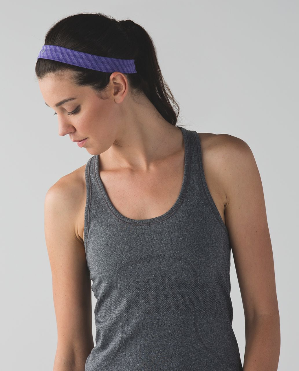 Lululemon Cardio Cross Trainer Headband - Heathered Iris Flower