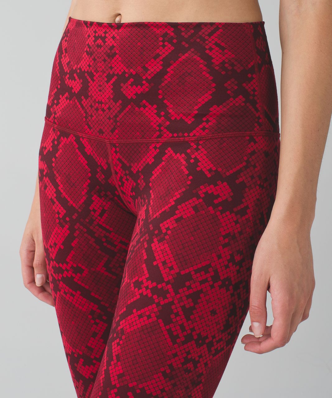 lululemon red snake print leggings