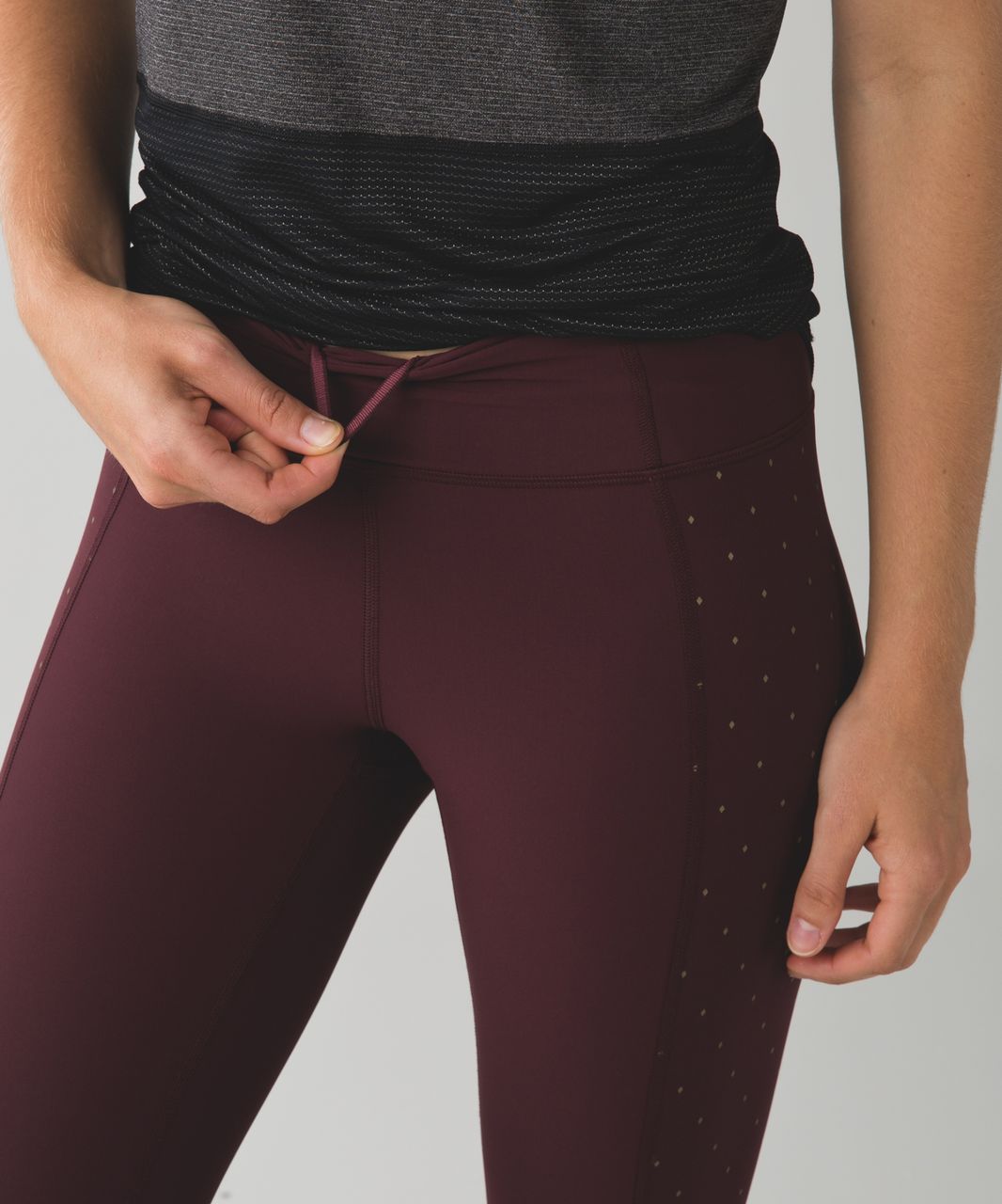 Lululemon Tight Stuff Tight *Reflective - Bordeaux Drama / Night Fall Bordeaux Drama Gold