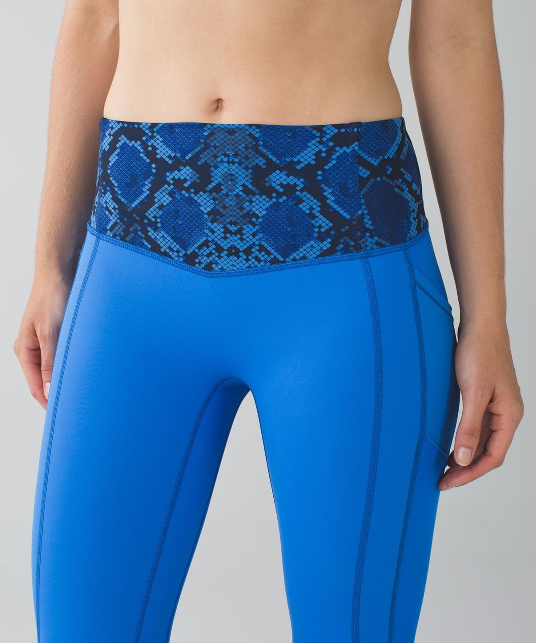 Lululemon All The Right Places Crop - Pipe Dream Blue / Mini Ziggy Snake Pipe Dream Blue Sapphire Blue