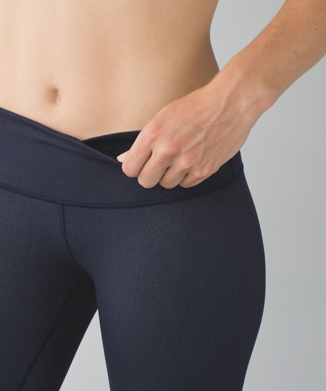 Lululemon Wunder Under Pant III - Naval Blue / White