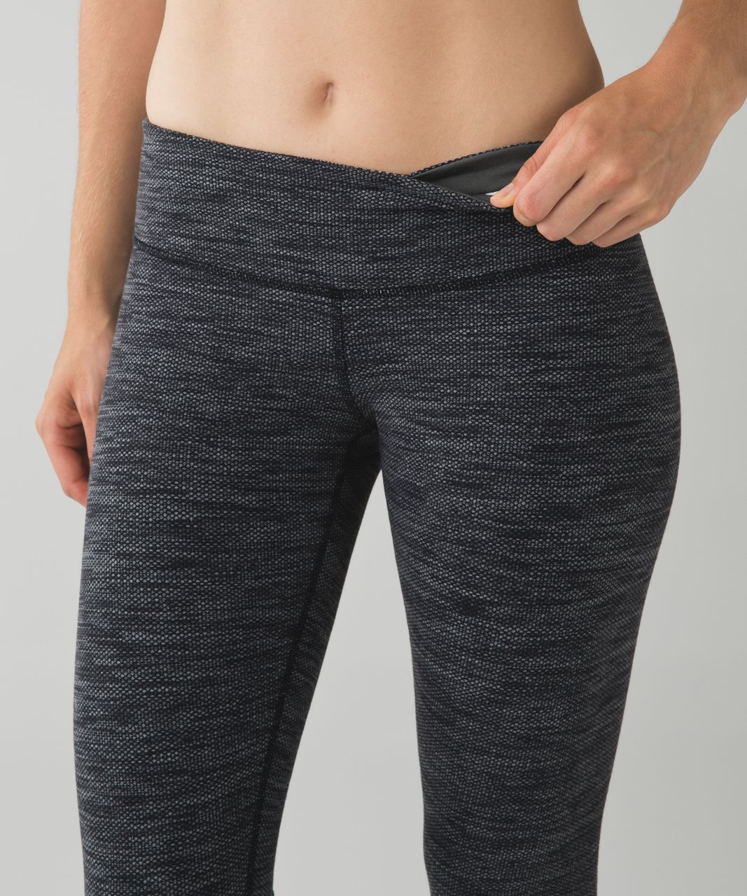 Lululemon Wunder Under Pant - Diamond Jacquard Space Dye Black Slate