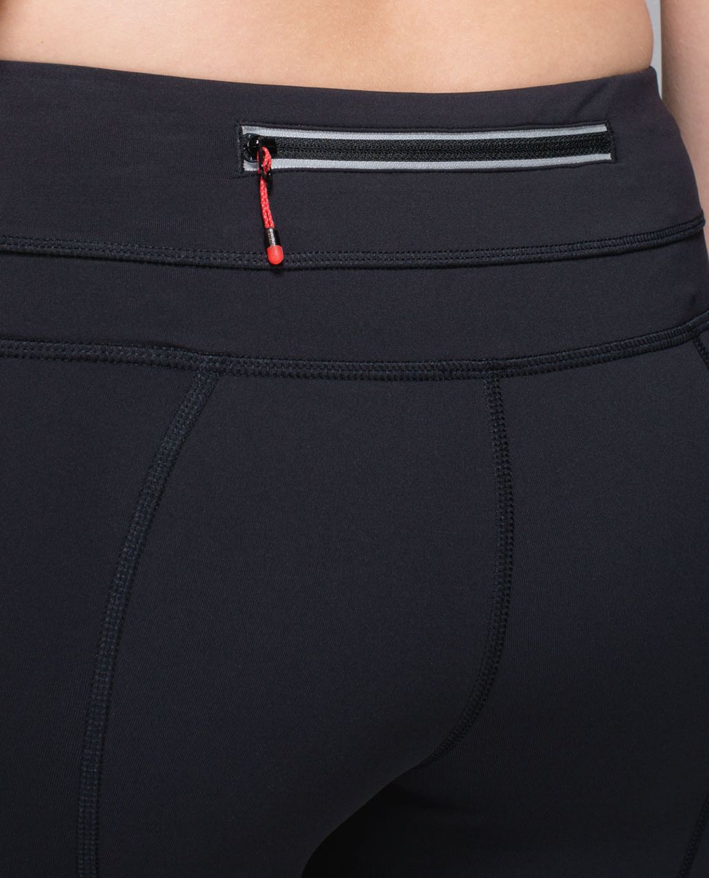 Lululemon Run:  Inspire Crop II *Block-It Pocket - Black / Black