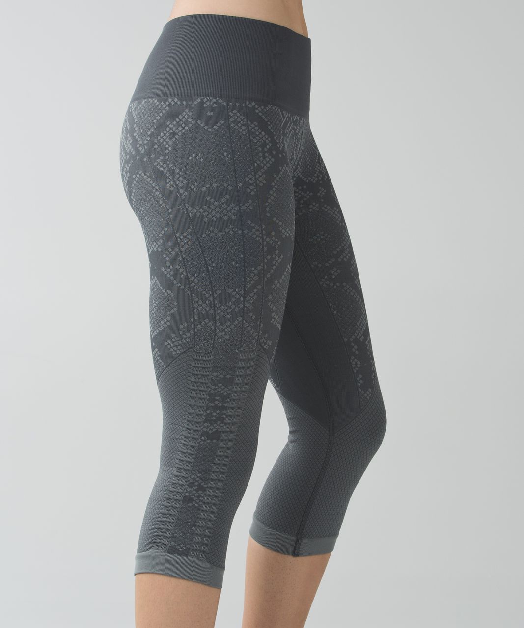 Lululemon In The Flow crop heathered deep coal 6  Leggings are not pants,  Pants for women, Lululemon