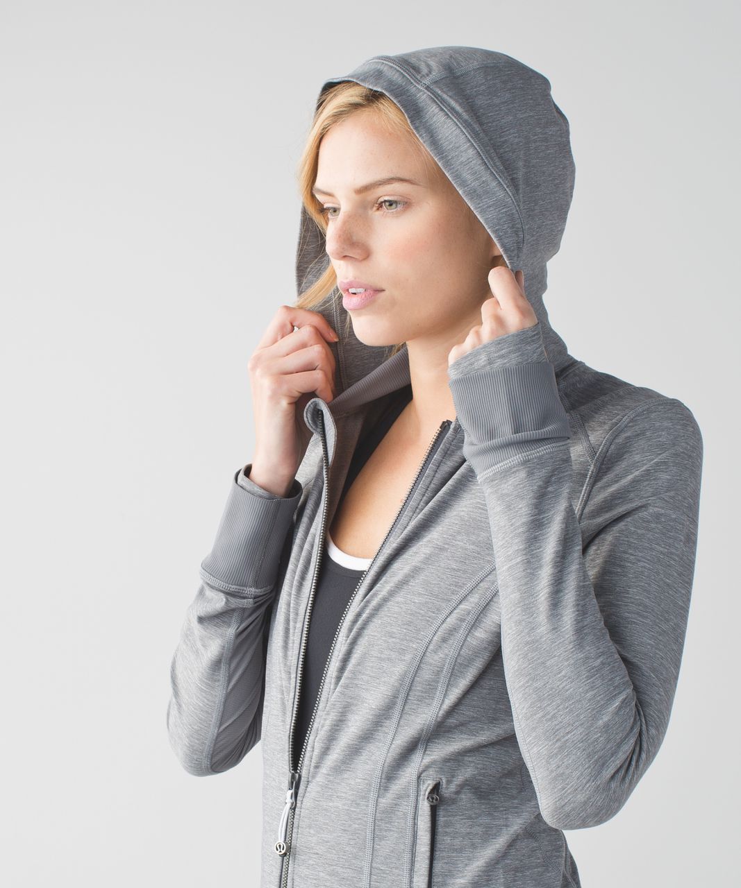 Lululemon Daily Practice Jacket - Heathered Slate - lulu fanatics