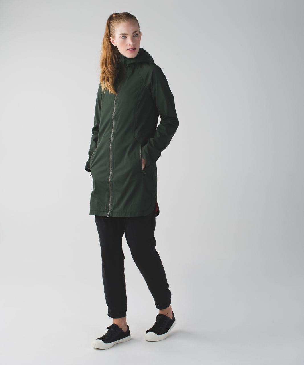 Lululemon Definitely Raining Jacket - Gator Green