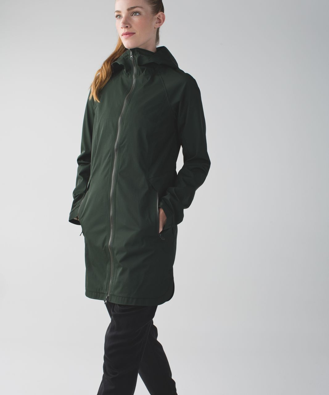 lululemon green rain jacket