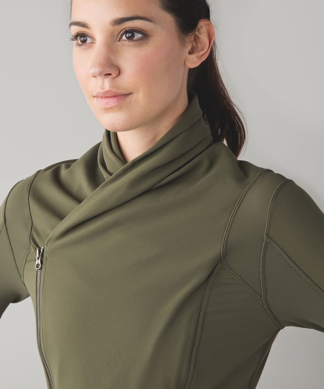 Lululemon Bhakti Yoga Jacket - Fatigue Green