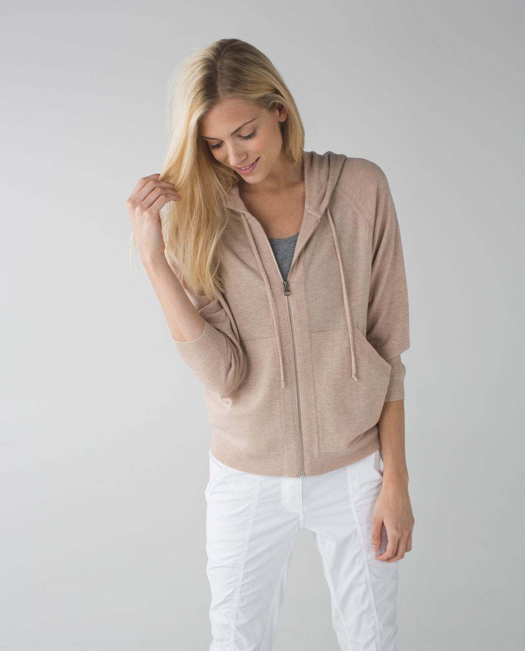 Lululemon Om On Hoodie - Heathered Grain