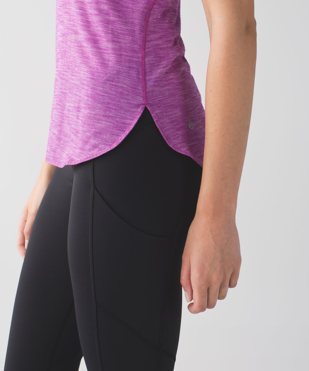 Lululemon What The Sport Singlet II - Heathered Ultra Violet / Alarming