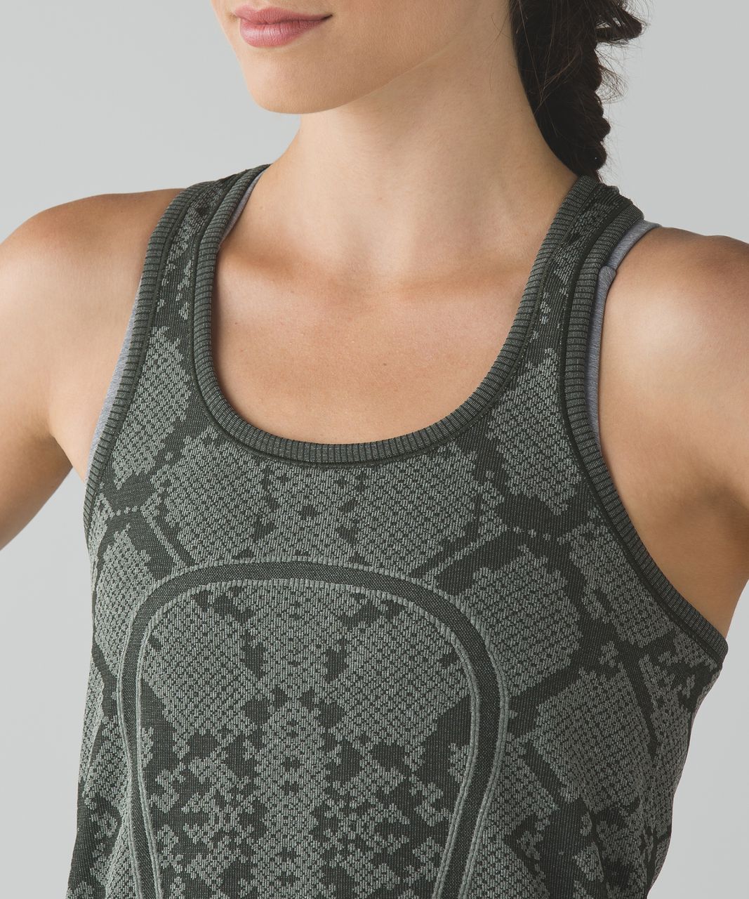 Lululemon Swiftly Tech Racerback - Heathered Gator Green