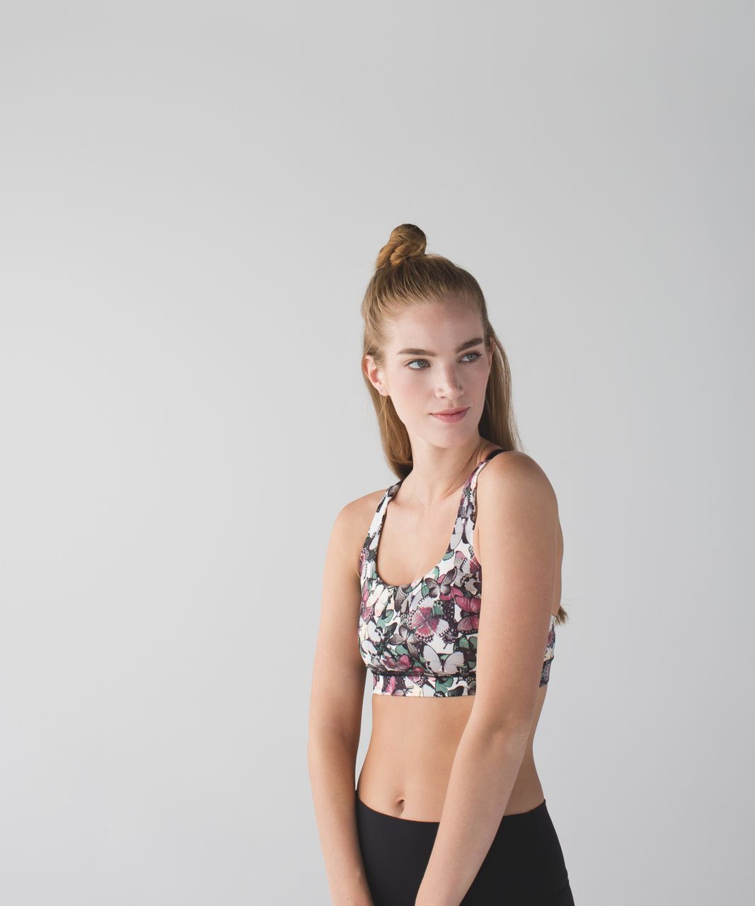 Lululemon Energy Bra - So Fly Butterfly Angel Wing Multi / Black