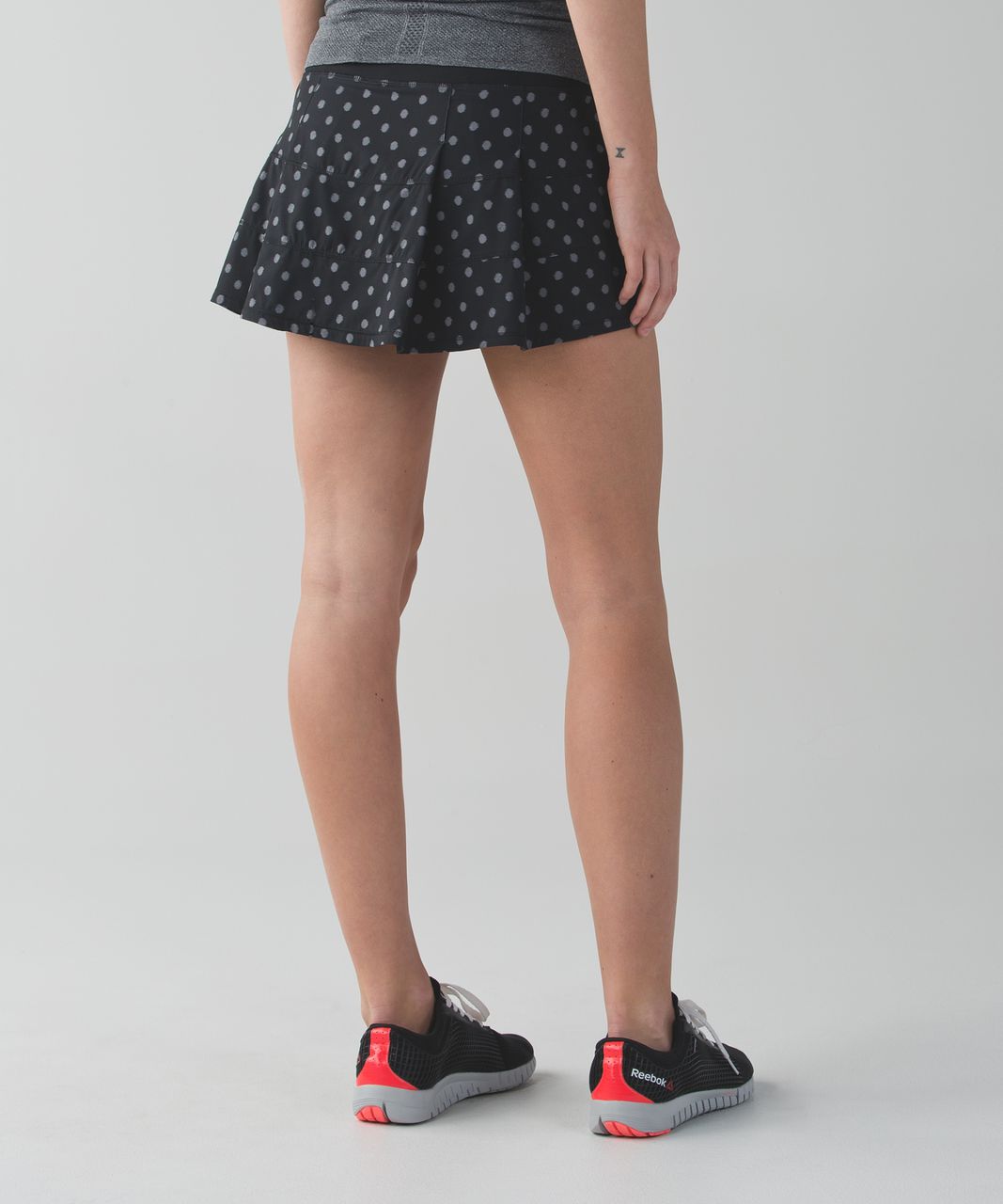 Lululemon Pace Rival Skirt II (Regular) *4-way Stretch - Ghost Dot Black Slate / Black