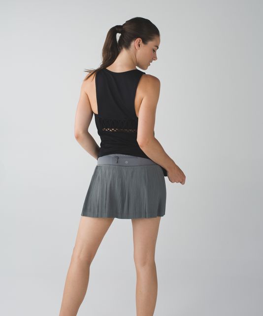 Lululemon Pleat To Street Skirt II - Black - lulu fanatics