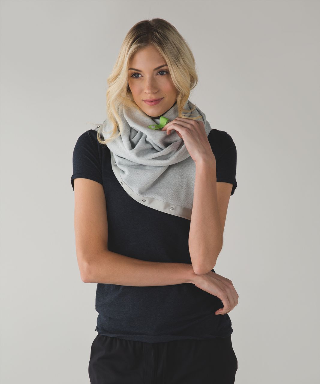 Lululemon Vinyasa Scarf *Cotton - Heathered Silver Spoon