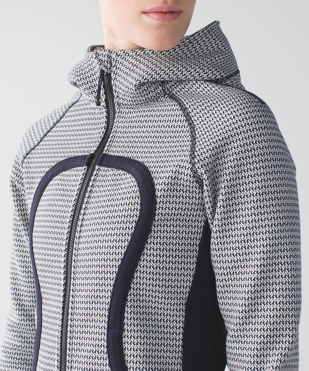 Lululemon Scuba Hoodie II - Washi Weave Angel Wing Naval Blue / Naval Blue