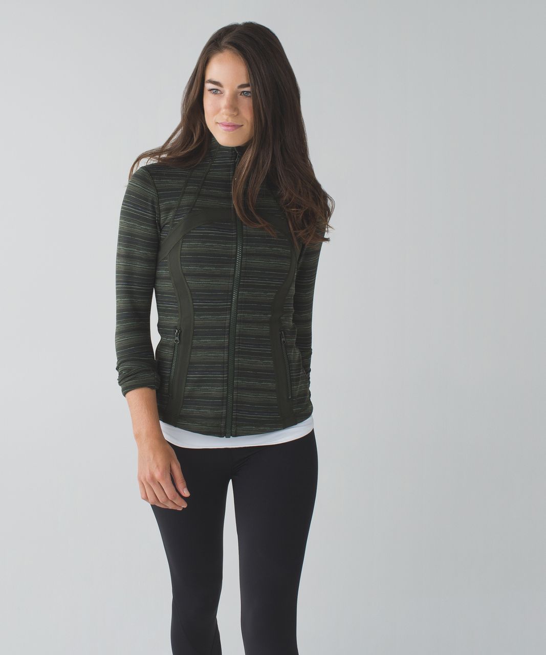 Lululemon Define Jacket - Luon Variegated Knit Black Heathered Black (First  Release) - lulu fanatics