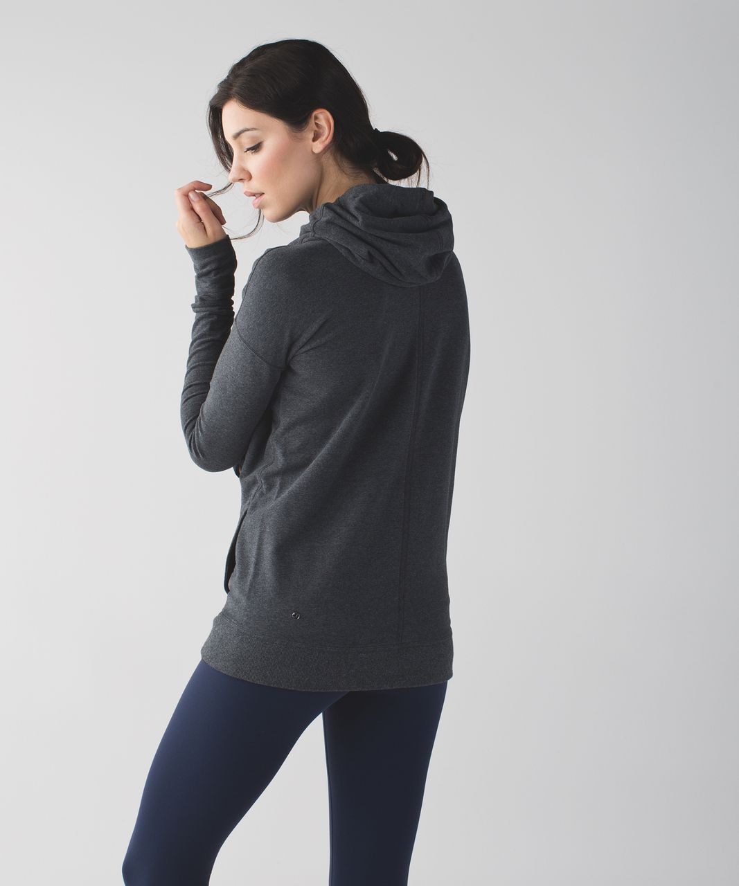 Lululemon Stress Less Hoodie - Heathered Dark Grey