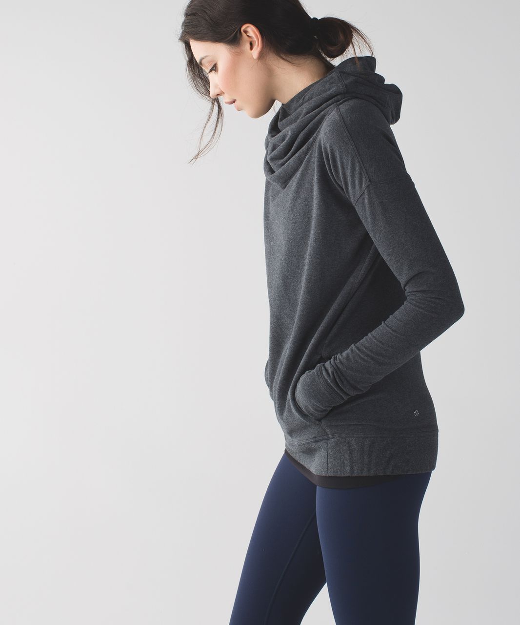 Lululemon Stress Less Hoodie - Heathered Dark Grey - lulu fanatics