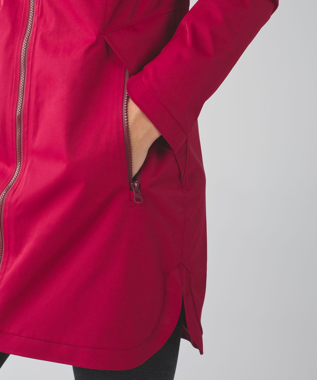 Lululemon Definitely Raining Jacket - Cranberry