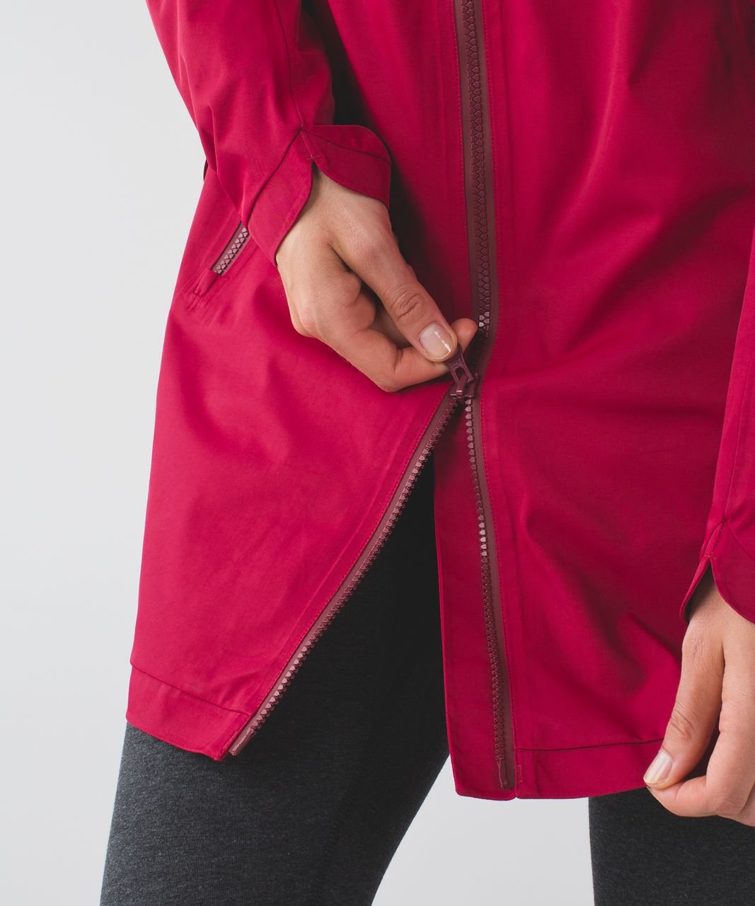 Lululemon Definitely Raining Jacket - Cranberry